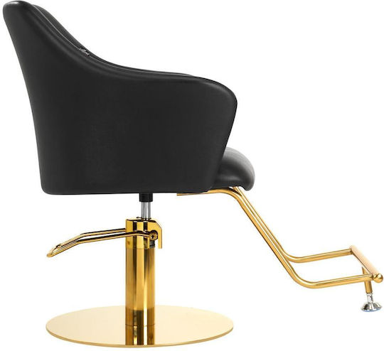 Barber Equipment Barber Hair Salon & Spa Chair Black with Adjustable Height and Hydraulic Lifting
