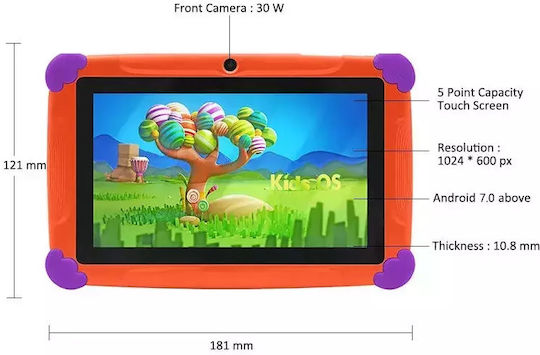 Nubi Wintouch K77 7Inches Tablet (1GB/8GB) Orange