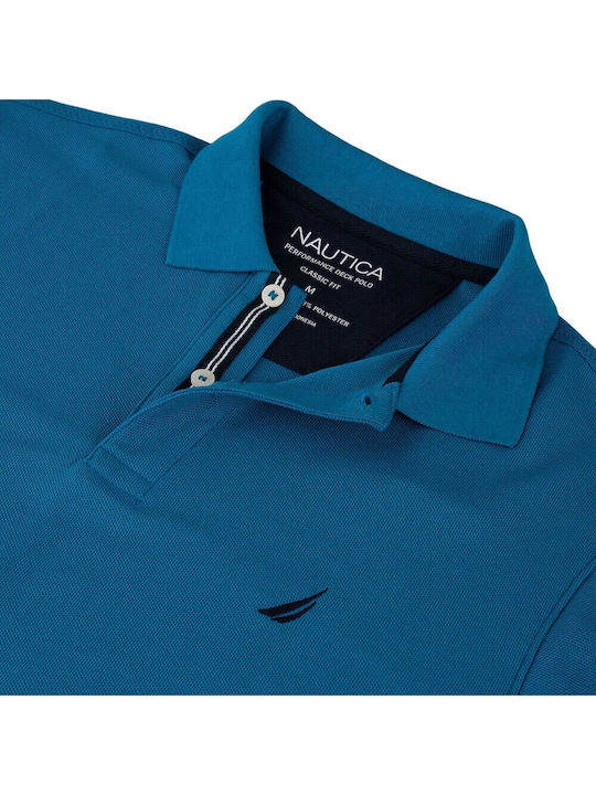 Polo Short Sleeve Blouse Petrol Blue