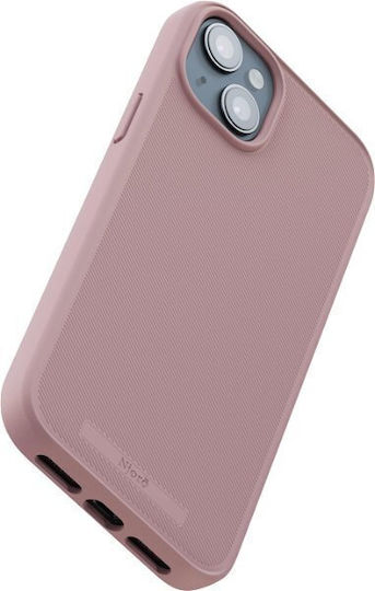Husă Njord 100% Grs Magsafe pentru iPhone 15 Plus, roz roșu