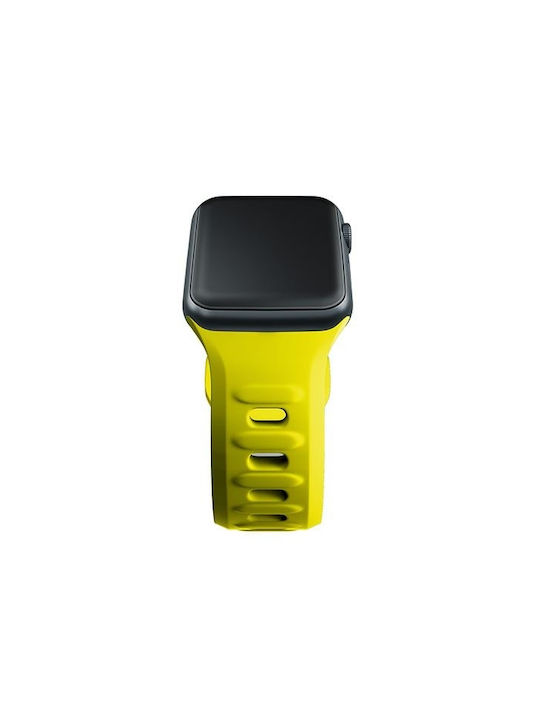 3MK Strap Silicone with Pin Yellow (Apple Watch 38/40/41/42mm)