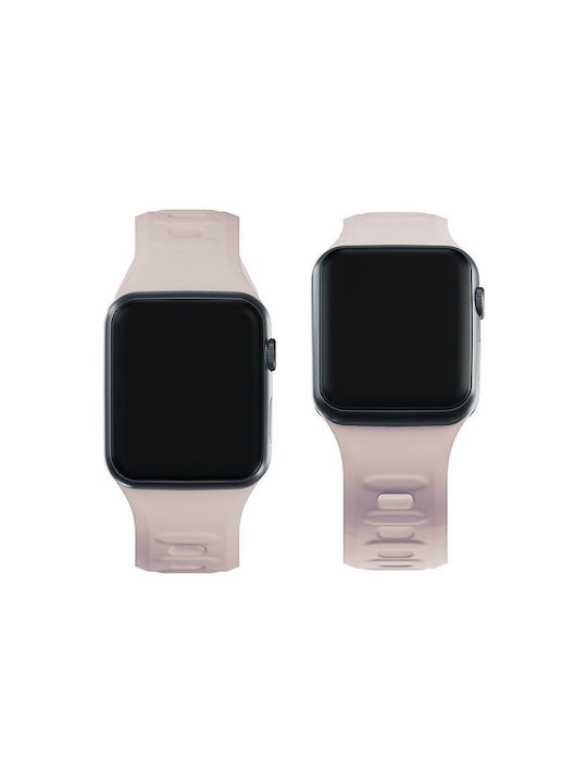 3MK Armband Silikon mit Pin Rosa (Apple Watch 44/45/46mm/Ultra 49mm)