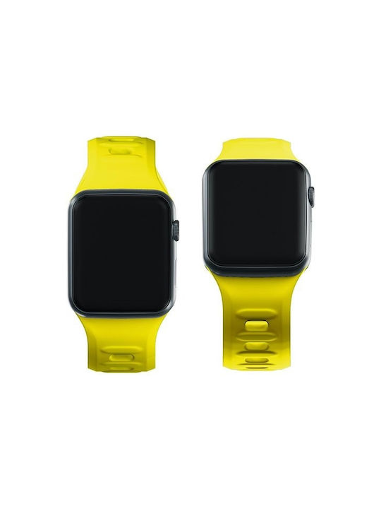 3MK Strap Silicone with Pin Yellow (Apple Watch 38/40/41/42mm)