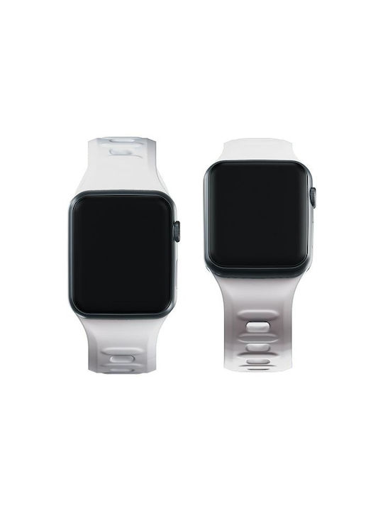 3MK Armband Silikon mit Pin Weiß (Apple Watch 38/40/41/42mm)