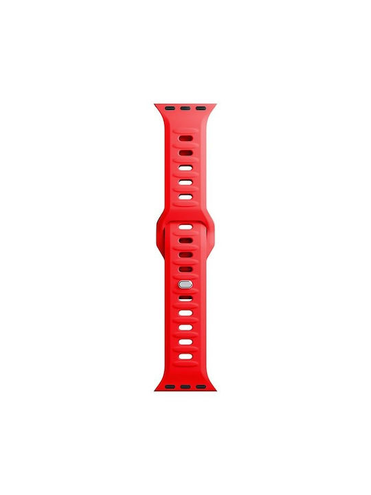 3MK Λουράκι Σιλικόνης με Pin Κόκκινο (Apple Watch 44/45/46mm/Ultra 49mm)