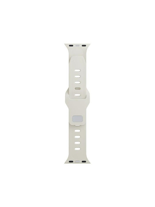 3MK Strap Silicone with Pin Beige (Apple Watch 44/45/46mm/Ultra 49mm)