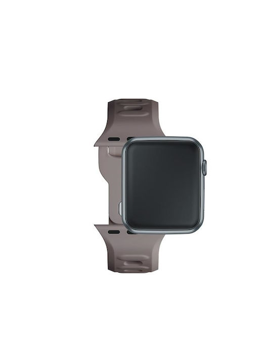 3MK Λουράκι Σιλικόνης με Pin Καφέ (Apple Watch 44/45/46mm/Ultra 49mm)