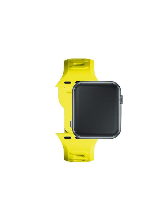 3MK Strap Silicone with Pin Yellow (Apple Watch 38/40/41/42mm)