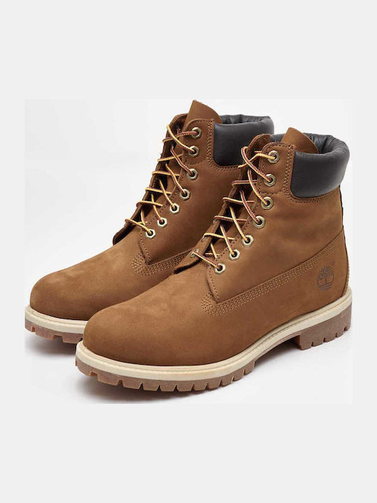 Leather Brown Waterproof Combat Boots