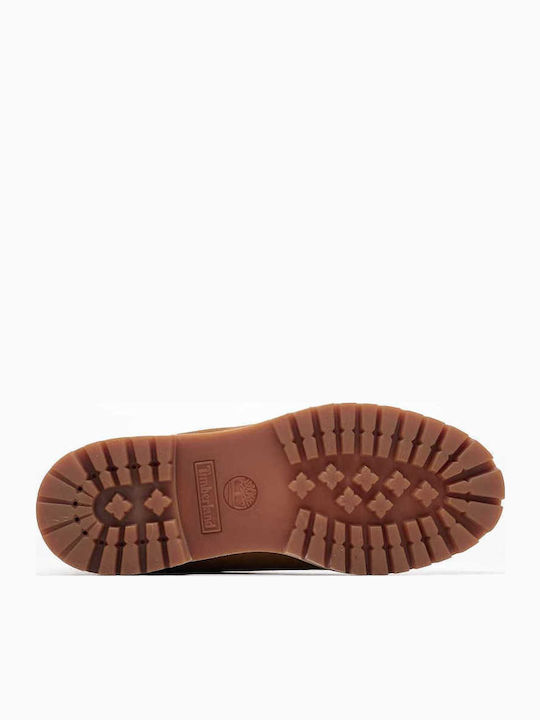 Leather Brown Waterproof Combat Boots