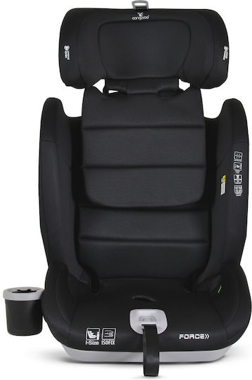 Cangaroo Force Детско Столче за Кола i-Размер с Isofix Черен 9-36 кг