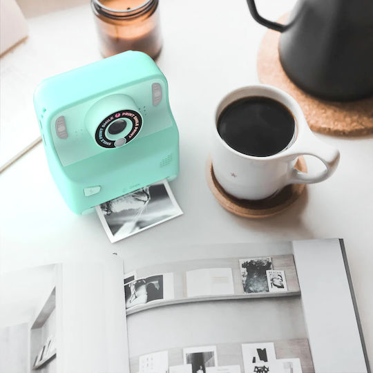 Mobility On Board PixiPrint - Click & Print Παιδική Φωτογραφική Μηχανή με Θερμική Εκτύπωση Τιρκουάζ