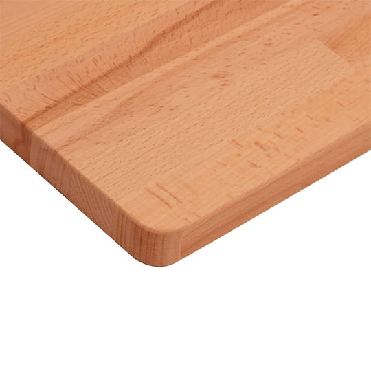 vidaXL Waschtisch ohne Waschbecken L60xB60xH2.5cm Beech