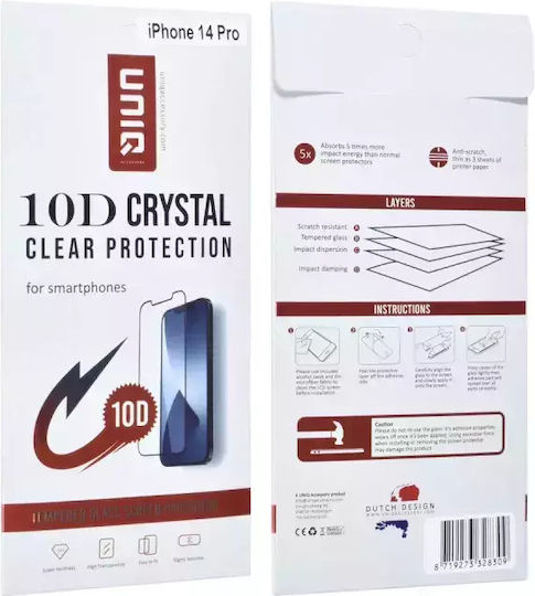 Uniq Full Face Tempered Glass Μαύρο (iPhone 14 Pro) NT-32-830