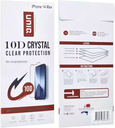 Uniq Full Face Tempered Glass Black (iPhone 14 Plus / 13 Pro Max)
