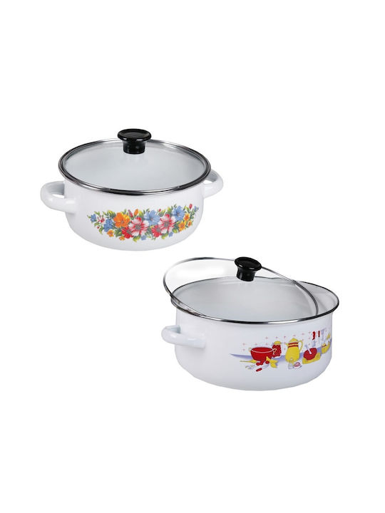 Klausberg Klausberg Cookware Set Made of Aluminum with Enamel Interior Coating 10 Pieces