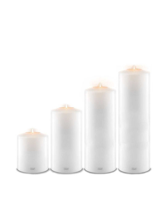 Qult Candle Holder suitable for Tealights Plastic in White Color 25x25x12cm 1pcs