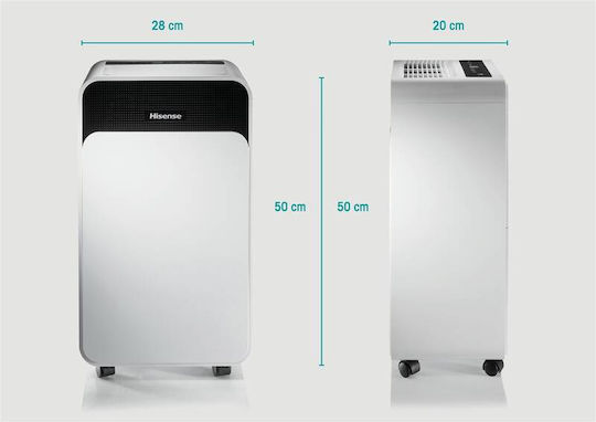 Hisense D12CW Αφυγραντήρας με Συμπιεστή και Wi-Fi 12lt