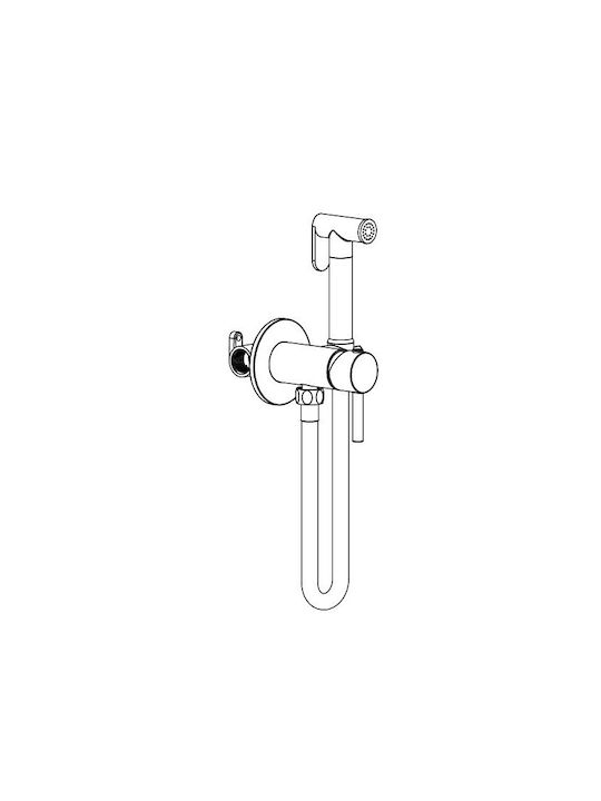 Karag Artemis Wall Mounted Bidet Faucet Gold
