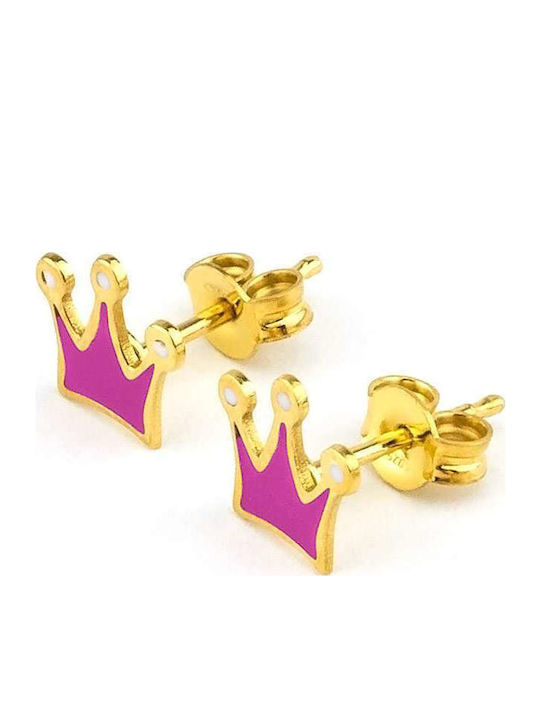 Goldsmith Silver Crown Earrings