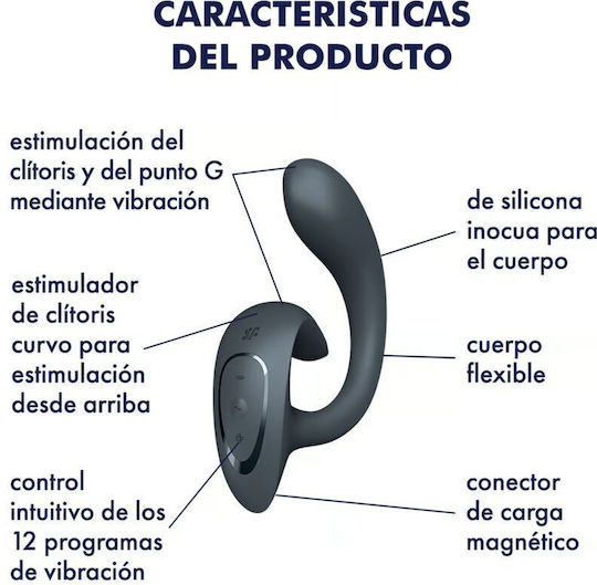 Satisfyer G for Goddess 1 Δονητής G-Spot με Απομακρυσμένο Έλεγχο 18.5cm Γκρι