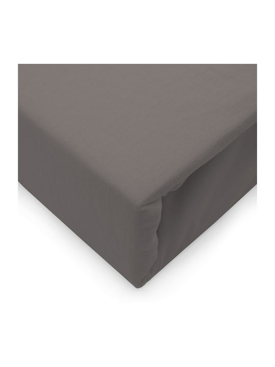 Darymex Sheet for Single Bed with Elastic 90x200+30cm. Gray