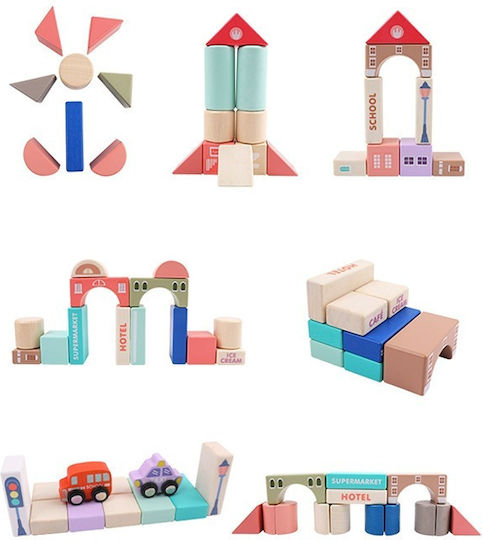 Jucărie de Construcție din Lemn