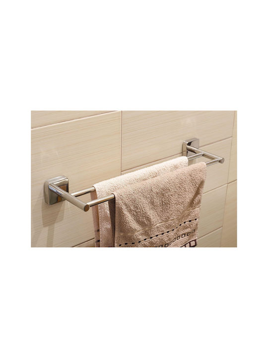 Karag Quattro Rail Баня Двойна Подов с винтове ​50x50см Inox Сребрист