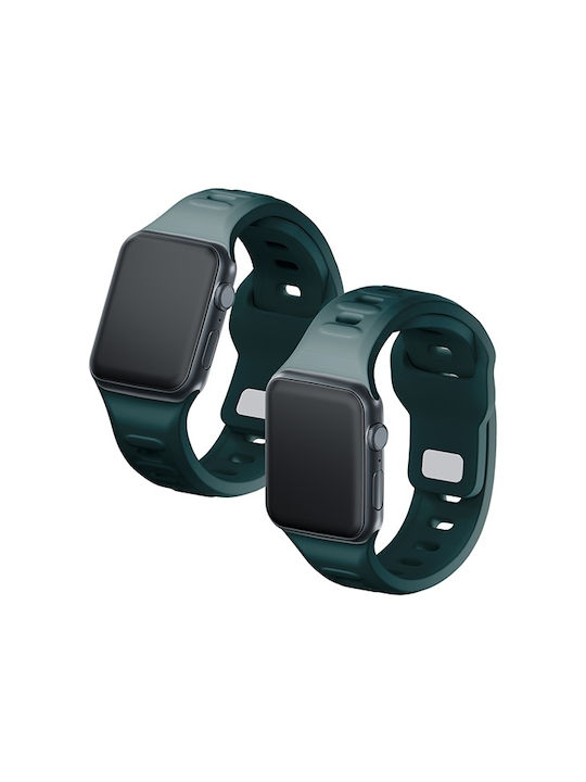 3MK Λουράκι Σιλικόνης με Pin Πράσινο (Apple Watch 44/45/46mm/Ultra 49mm)