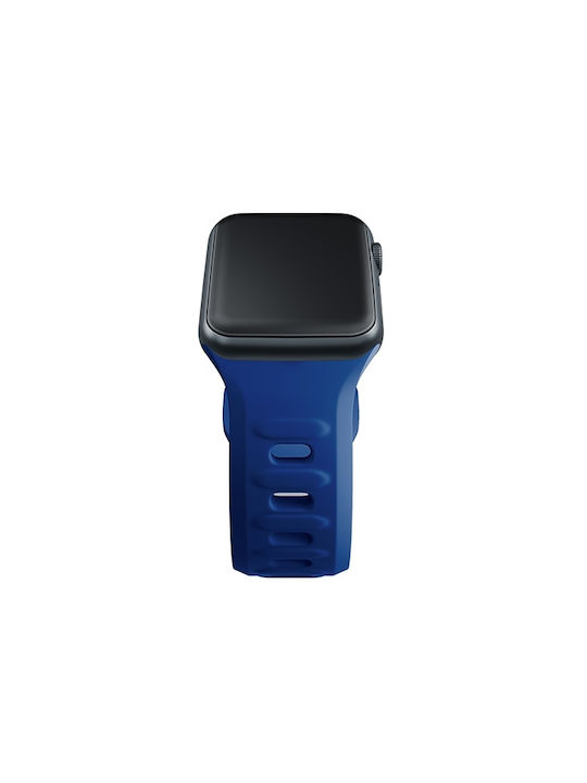3MK Armband Silikon mit Pin Blau (Apple Watch 44/45/46mm/Ultra 49mm)