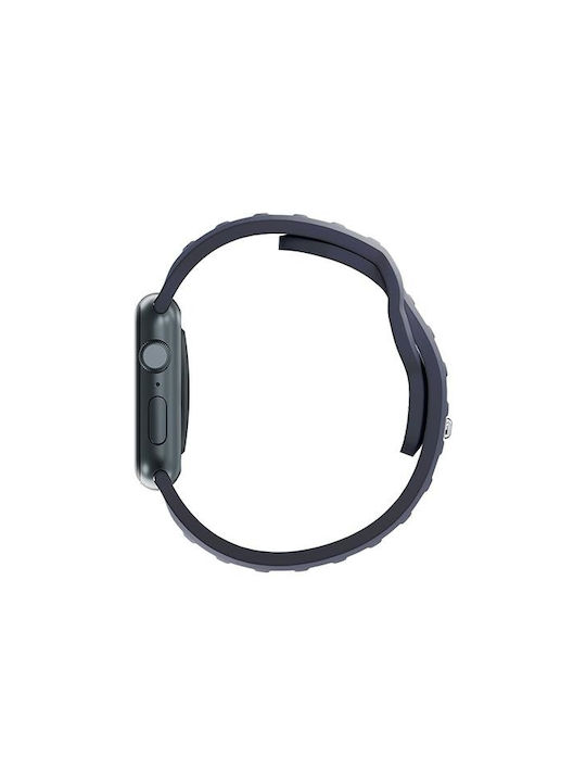 3MK Curea Silicon cu Pin Gri (Apple Watch 44/45/46mm/Ultra 49mm)