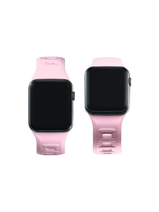 3MK Armband Silikon mit Pin Rosa (Apple Watch 38/40/41/42mm)