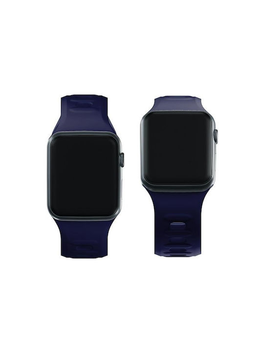 3MK Armband Silikon mit Pin Blau (Apple Watch 38/40/41/42mm)