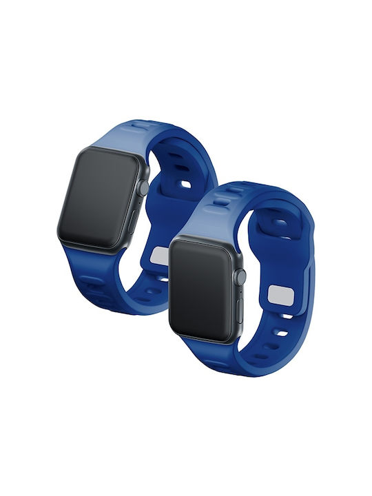 3MK Armband Silikon mit Pin Blau (Apple Watch 44/45/46mm/Ultra 49mm)