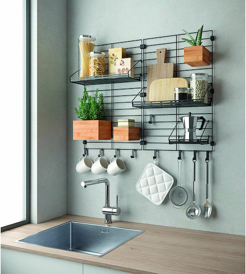 Metaltex 377011 Triple Wall-Mounted Bathroom Hook Silver