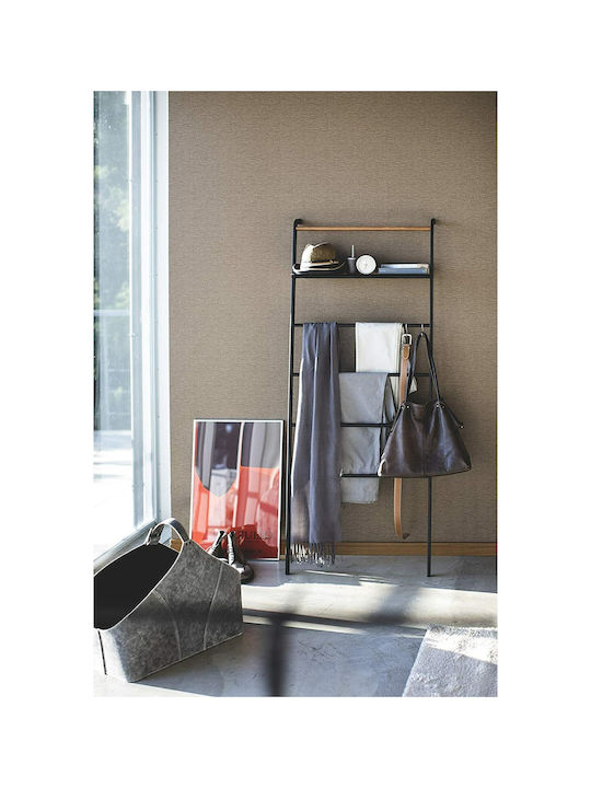 Yamazaki YMZK Floor Standing Bathroom Ladder with 6 Positions ​25x160cm Silver