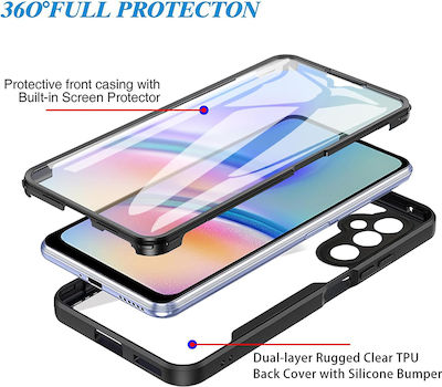 Techsuit 360 Full Cover Silicone Black (Galaxy A15)