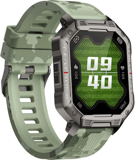 Nubi NX3 Smartwatch με Παλμογράφο (Camouflage)
