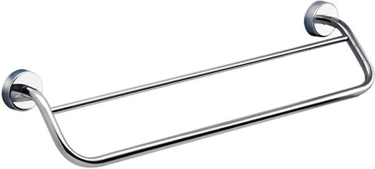 Karag Moderno Ράγα Μπάνιου Διπλή Επιτοίχια με Βίδες Inox Ασημί Karag Moderno Ράγα Μπάνιου Διπλή Επιτοίχια με Βίδες Inox Ασημί