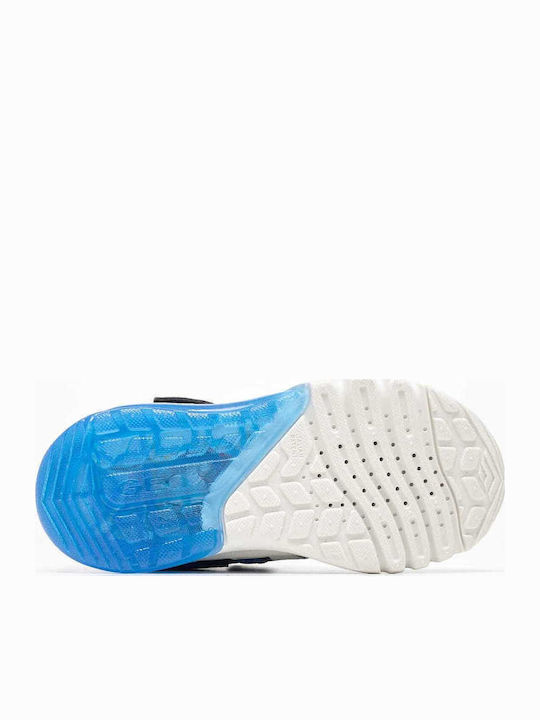 J CIBERDRON Παιδικά Sneakers High Ανατομικά με Σκρατς Μπλε