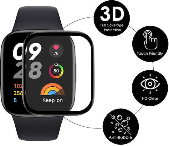 Vollflächig gehärtetes Glas für das Redmi Uhr 3 Active 1Stück
