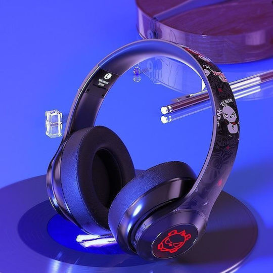 Nubi BH10 Angry Bear Wireless Over Ear Gaming Headset with Connection Bluetooth Black / White