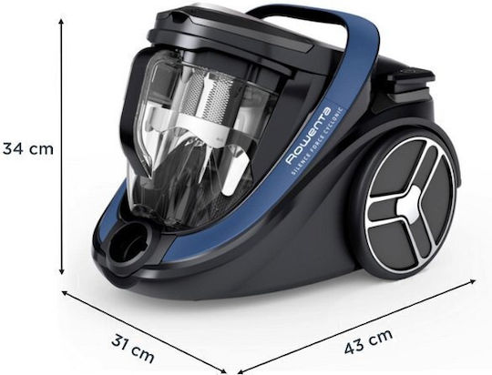 Rowenta Silence Force Cyclonic Aspirator 500W cu bol 2.5lt Neagră
