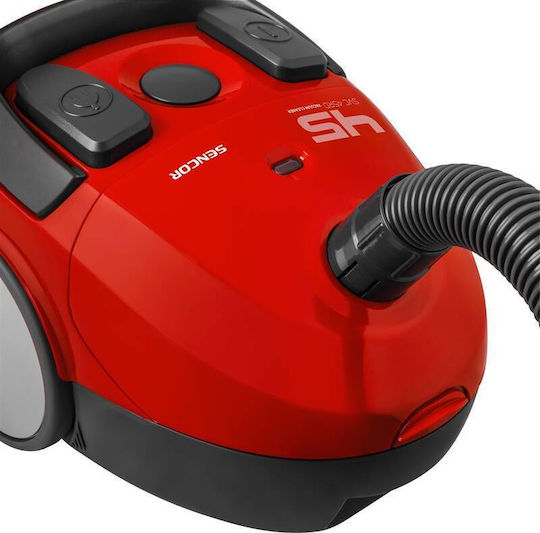 Sencor SVC 45RD Ηλεκτρική Σκούπα 1400W με Σακούλα 1.5lt Κόκκινη