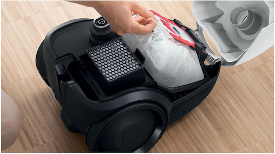 Bosch BGLS2WH1H Ηλεκτρική Σκούπα 600W με Σακούλα 3.5lt Λευκή