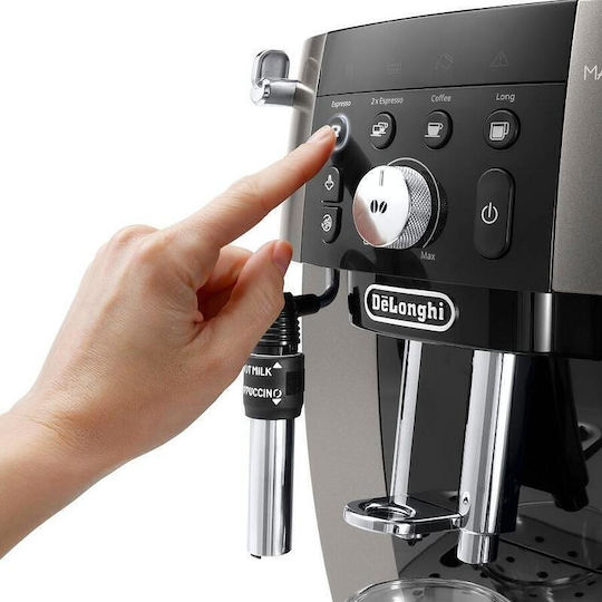 De'Longhi Magnifica Evo Automatische Espressomaschine 1450W Druck 15bar mit Mahlwerk Grau ECAM250.33.TB