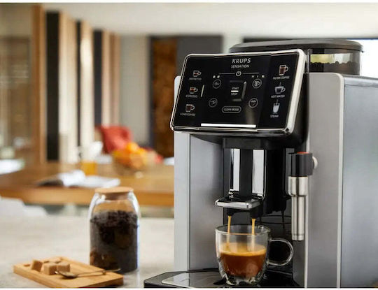 Krups Αυτόματη Μηχανή Espresso 1450W Πίεσης 15bar με Μύλο Άλεσης Μαύρη EA910E10