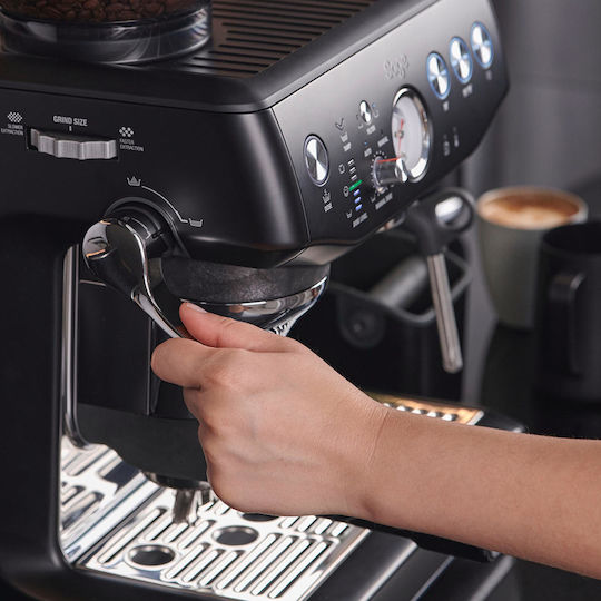 Sage The Barista Express Impress Automatic Espresso Machine 1850W Pressure 15bar with Grinder Black