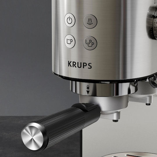 Krups Virtuoso Espressomaschine 1350W Druckreiniger 15bar Silber XP440C