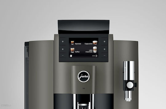 Jura E8 Автоматична Еспресо Кафемашина 1450W Налягане 15bar с Мелачка Тъмен Инокс 15550